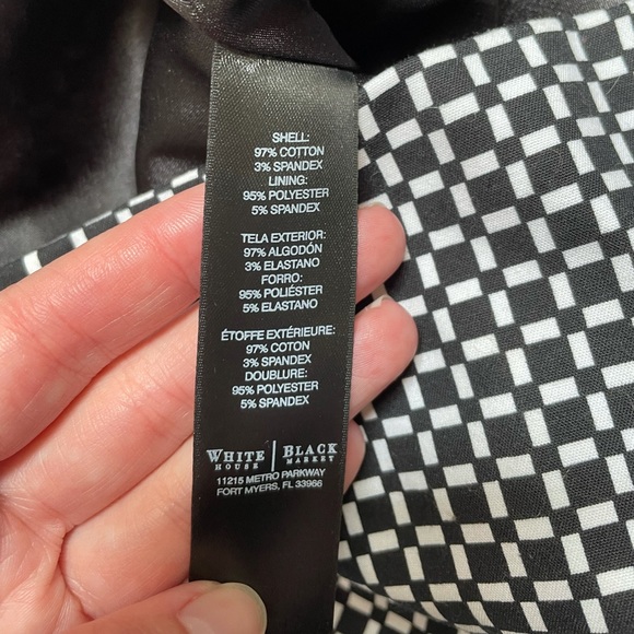 WHBM Patterned Peplum Top - Picture 3 of 5